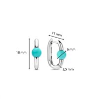 Orecchini Ti Sento Milano Donna in Argento Turchese 7914TQ - 7914TQ